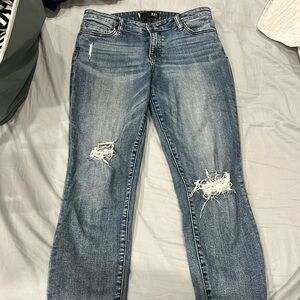 Kut from the Kloth Catherine High Rise Boyfriend light wash